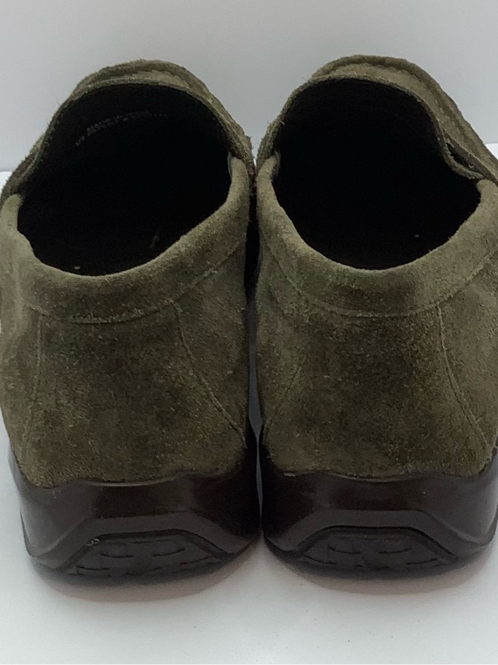 Cole Haan Olive Green Suede Penny Loafers - Picture 4 of 5